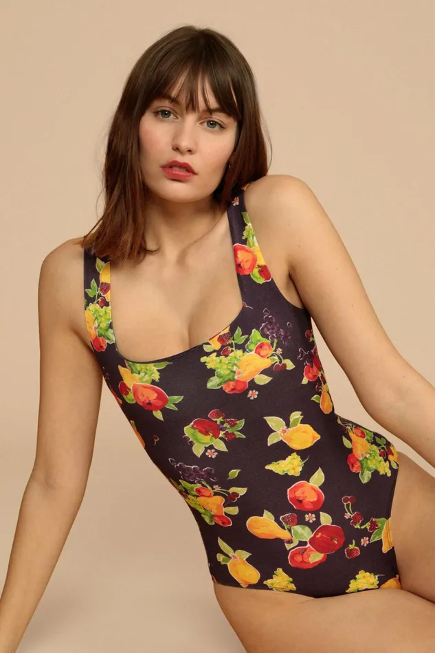 SAHEL Bodysuit Marine Fruit Women Rouje Tshirts and Tank Tops