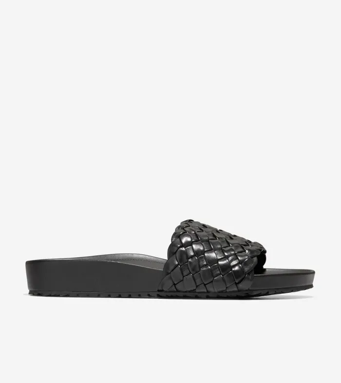 Sandals Women Cole Haan Mojave Slide Sandal Black Leather