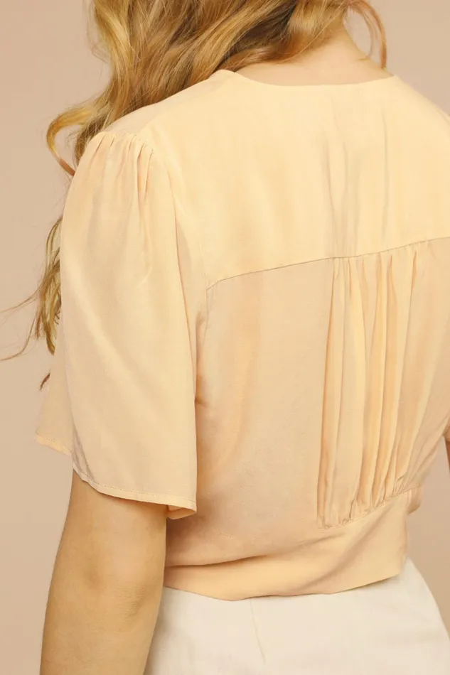 SARAH Top Champagne Women Rouje Blouses and Tops