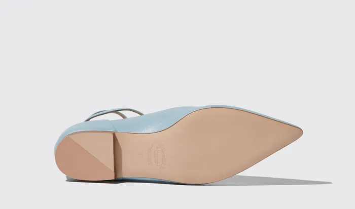 Scarosso Ballerinas Gae Azzurra Light Blue 8211 Calf 8211 Women