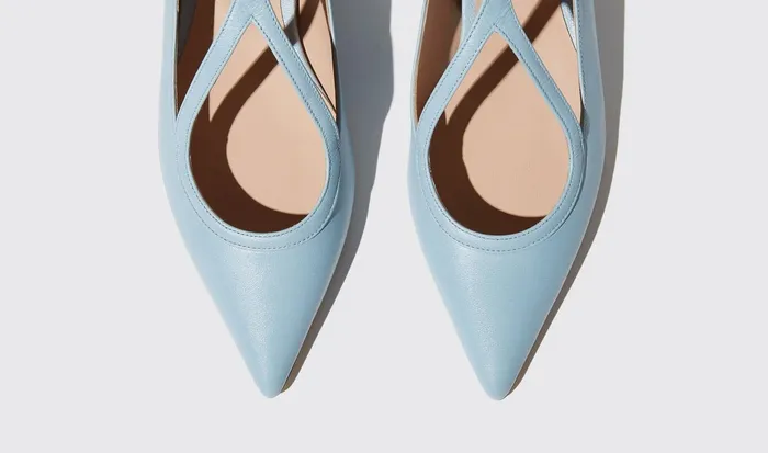 Scarosso Ballerinas Gae Azzurra Light Blue 8211 Calf 8211 Women