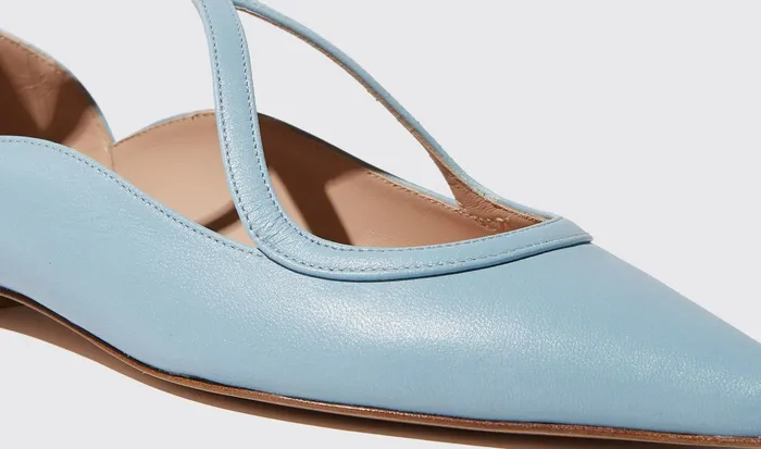 Scarosso Ballerinas Gae Azzurra Light Blue 8211 Calf 8211 Women