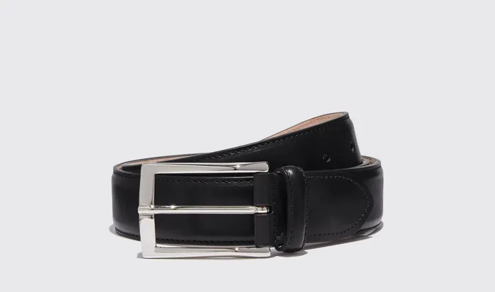 Scarosso Belts Cintura Nera Classica Black Calf 8211 Men
