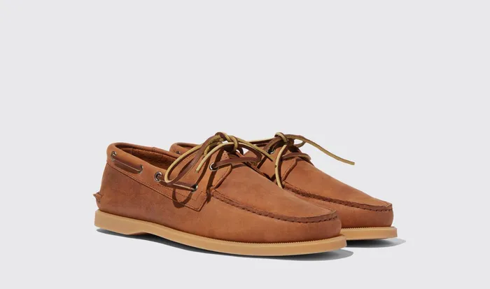 Scarosso Boat Shoes Jude Cognac Nubuck Cognac 8211 Nubuck 8211 Men