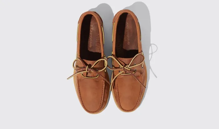 Scarosso Boat Shoes Jude Cognac Nubuck Cognac 8211 Nubuck 8211 Men