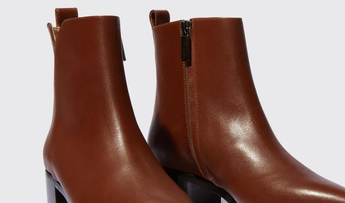 Scarosso Boots Alba Castagno Chestnut 8211 Calf 8211 Women