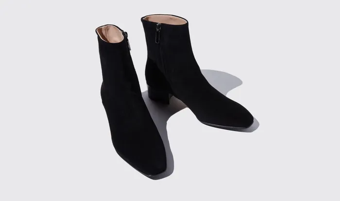 Scarosso Boots Ambra Nera Scamosciata Black 8211 Suede 8211 Women