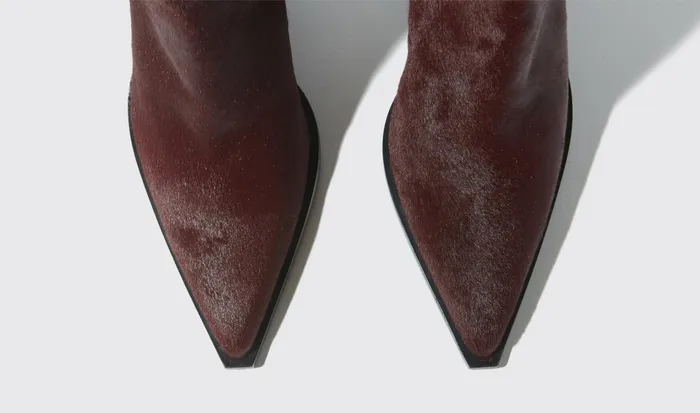 Scarosso Boots Angy Burgundy Pony Burgundy 8211 Pony 8211 Women