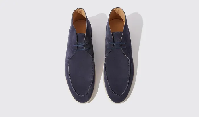 Scarosso Boots Arturo Blu Scamosciato Blue 8211 Suede 8211 Men