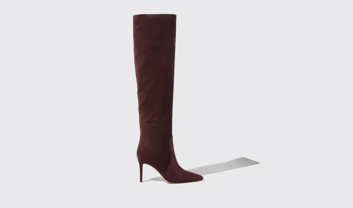 Scarosso Boots Carra Burgundy Suede Burgundy 8211 Suede 8211 Women