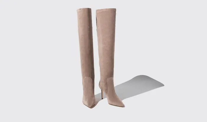 Scarosso Boots Carra Taupe Suede Taupe 8211 Suede 8211 Women