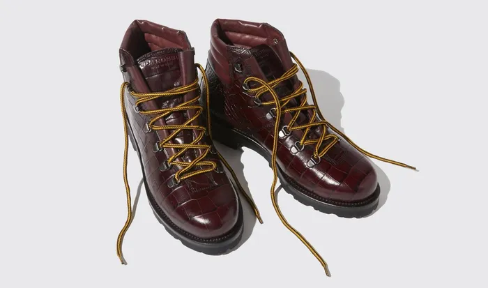 Scarosso Boots Catherine Burgundy Croco Burgundy 8211 Crocoprinted 8211 Women