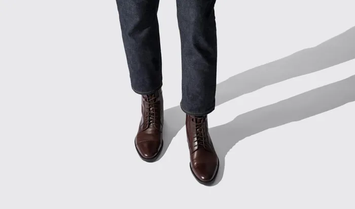 Scarosso Boots Dante Moro Dark Brown Calf 8211 Men
