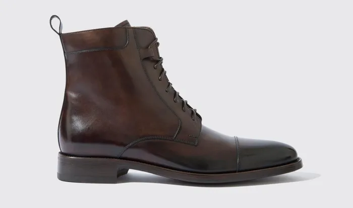 Scarosso Boots Tot Ebano Dark Brown Calf 8211 Men
