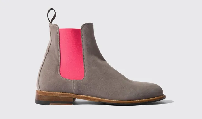 Scarosso Chelsea Boots Bruna Grey 8211 Suede 8211 Women