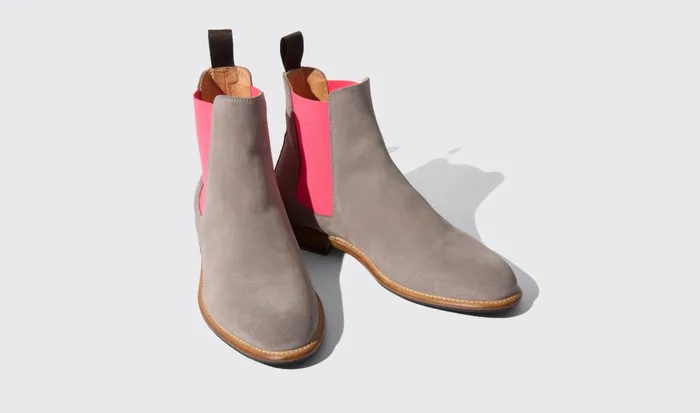Scarosso Chelsea Boots Bruna Grey 8211 Suede 8211 Women