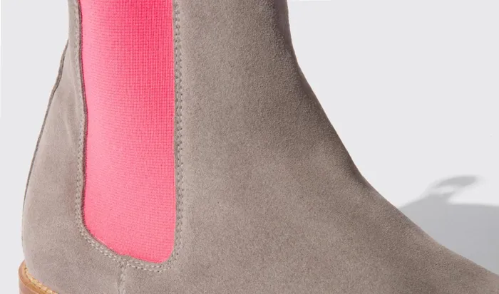 Scarosso Chelsea Boots Bruna Grey 8211 Suede 8211 Women
