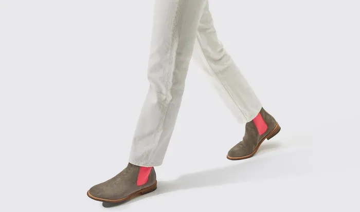 Scarosso Chelsea Boots Bruna Grey 8211 Suede 8211 Women