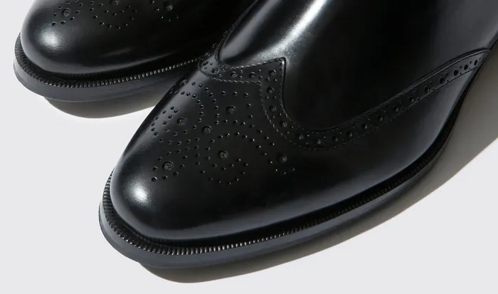 Scarosso Chelsea Boots Dario Nero Black Calf 8211 Men