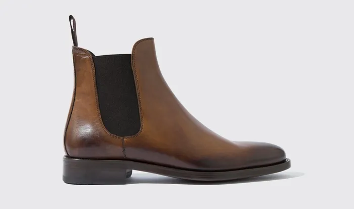 Scarosso Chelsea Boots Enzo Castagno Chestnut Calf 8211 Men