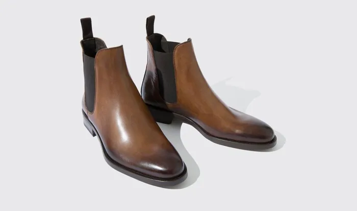 Scarosso Chelsea Boots Enzo Castagno Chestnut Calf 8211 Men