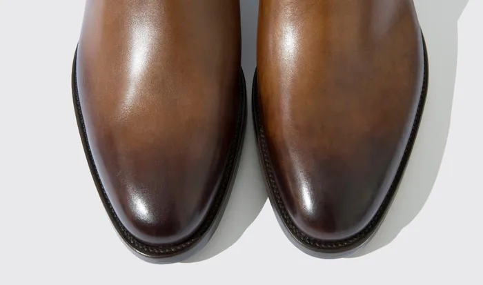 Scarosso Chelsea Boots Enzo Castagno Chestnut Calf 8211 Men