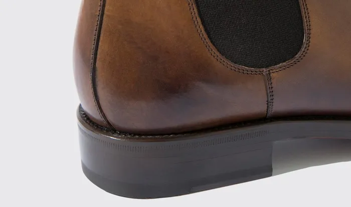 Scarosso Chelsea Boots Enzo Castagno Chestnut Calf 8211 Men
