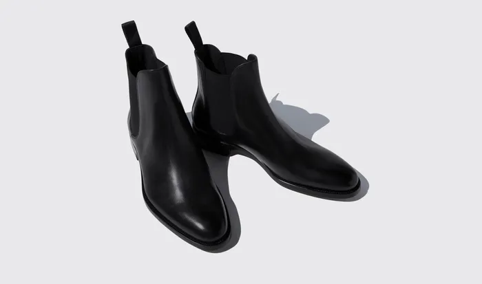 Scarosso Chelsea Boots Enzo Nero Black Calf 8211 Men