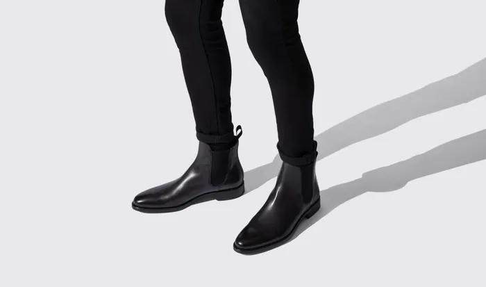 Scarosso Chelsea Boots Enzo Nero Black Calf 8211 Men