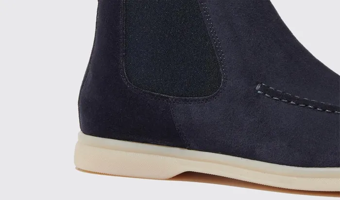 Scarosso Chelsea Boots Eugenia Blu Scamosciata Blue 8211 Suede Leather 8211 Women
