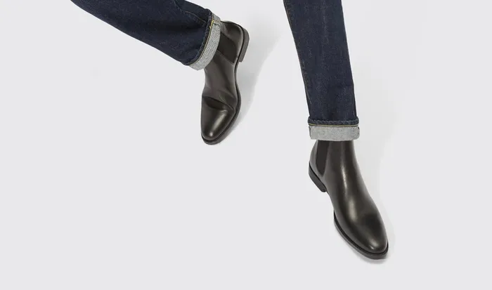 Scarosso Chelsea Boots Giacomo Nero Black Calf 8211 Men