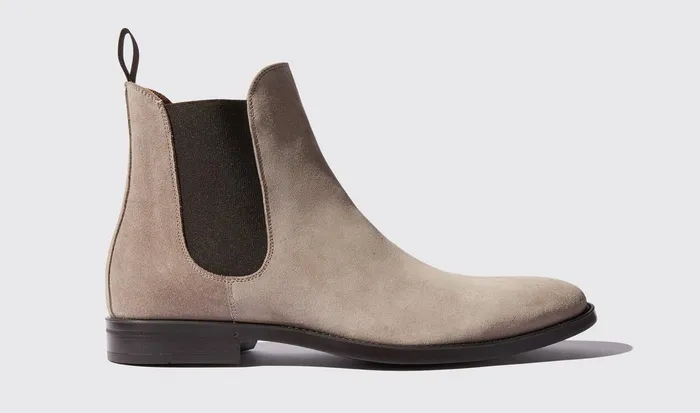 Scarosso Chelsea Boots Giacomo Taupe Taupe Suede 8211 Men