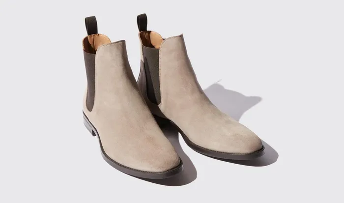 Scarosso Chelsea Boots Giacomo Taupe Taupe Suede 8211 Men