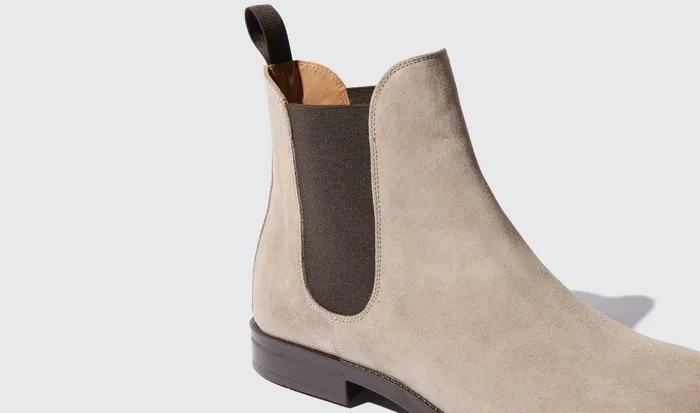 Scarosso Chelsea Boots Giacomo Taupe Taupe Suede 8211 Men