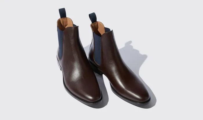 Scarosso Chelsea Boots Giacomo Testa Di Moro Brown Calf 8211 Men
