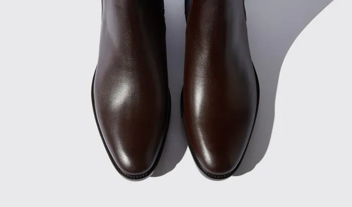 Scarosso Chelsea Boots Giacomo Testa Di Moro Brown Calf 8211 Men