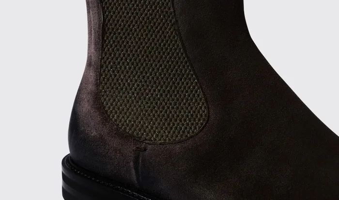 Scarosso Chelsea Boots Hunter Brown Brown Suede 8211 Men