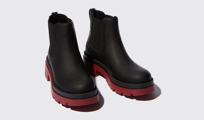 Scarosso Chelsea Boots Janet Red Edit Red 8211 Calf 8211 Women