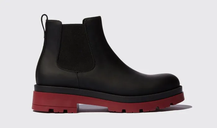 Scarosso Chelsea Boots Justin Red Edit Red 8211 Calf 8211 Men