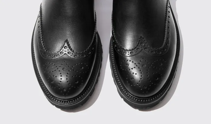 Scarosso Chelsea Boots Keith Black Black Calf 8211 Men