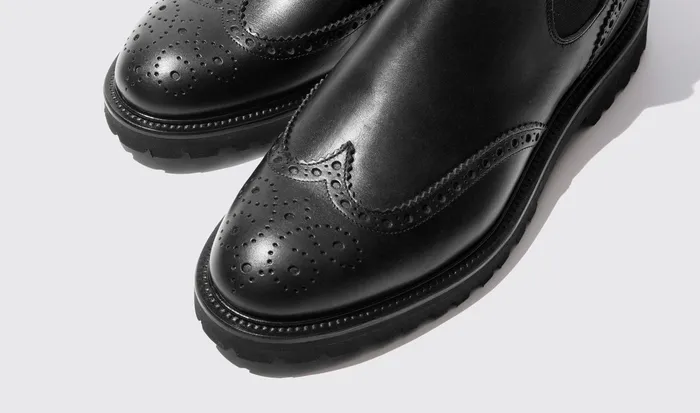 Scarosso Chelsea Boots Keith Black Black Calf 8211 Men
