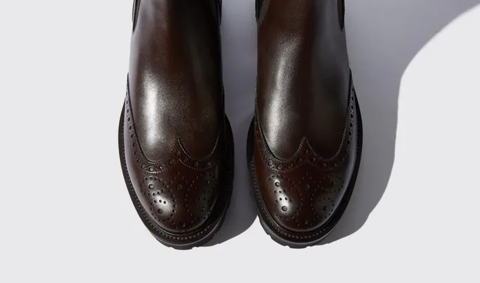 Scarosso Chelsea Boots Keith Brown Brown Calf 8211 Men