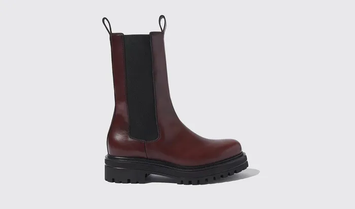 Scarosso Chelsea Boots Naomi Burgundy Burgundy 8211 Calf 8211 Women