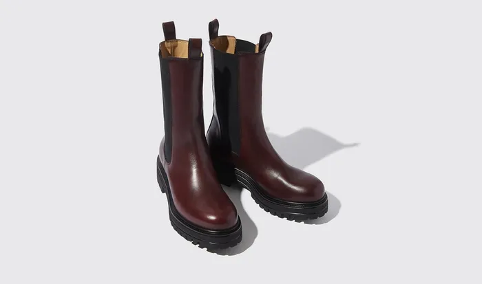 Scarosso Chelsea Boots Naomi Burgundy Burgundy 8211 Calf 8211 Women