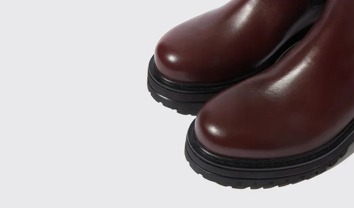 Scarosso Chelsea Boots Naomi Burgundy Burgundy 8211 Calf 8211 Women