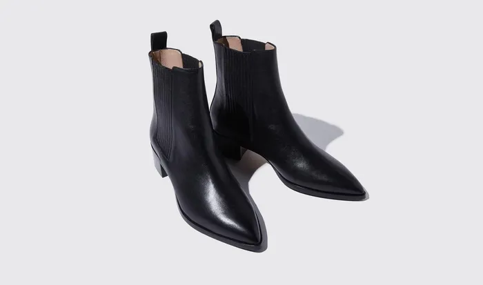 Scarosso Chelsea Boots Olivia Nera Black 8211 Calf 8211 Women