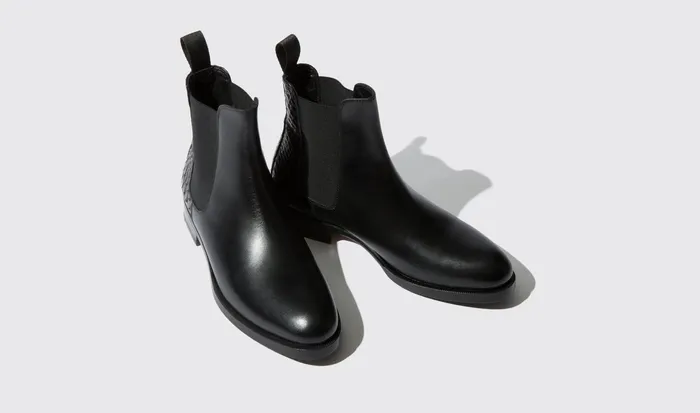 Scarosso Chelsea Boots Ottavia Black Calf 8211 Women
