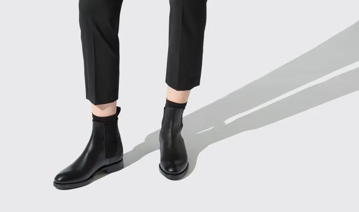 Scarosso Chelsea Boots Ottavia Black Calf 8211 Women