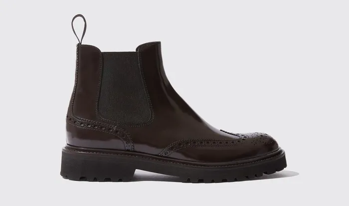 Scarosso Chelsea Boots Poppy Brown Brown 8211 Polished Calf 8211 Women