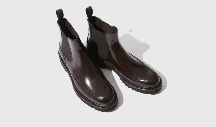 Scarosso Chelsea Boots Poppy Brown Brown 8211 Polished Calf 8211 Women